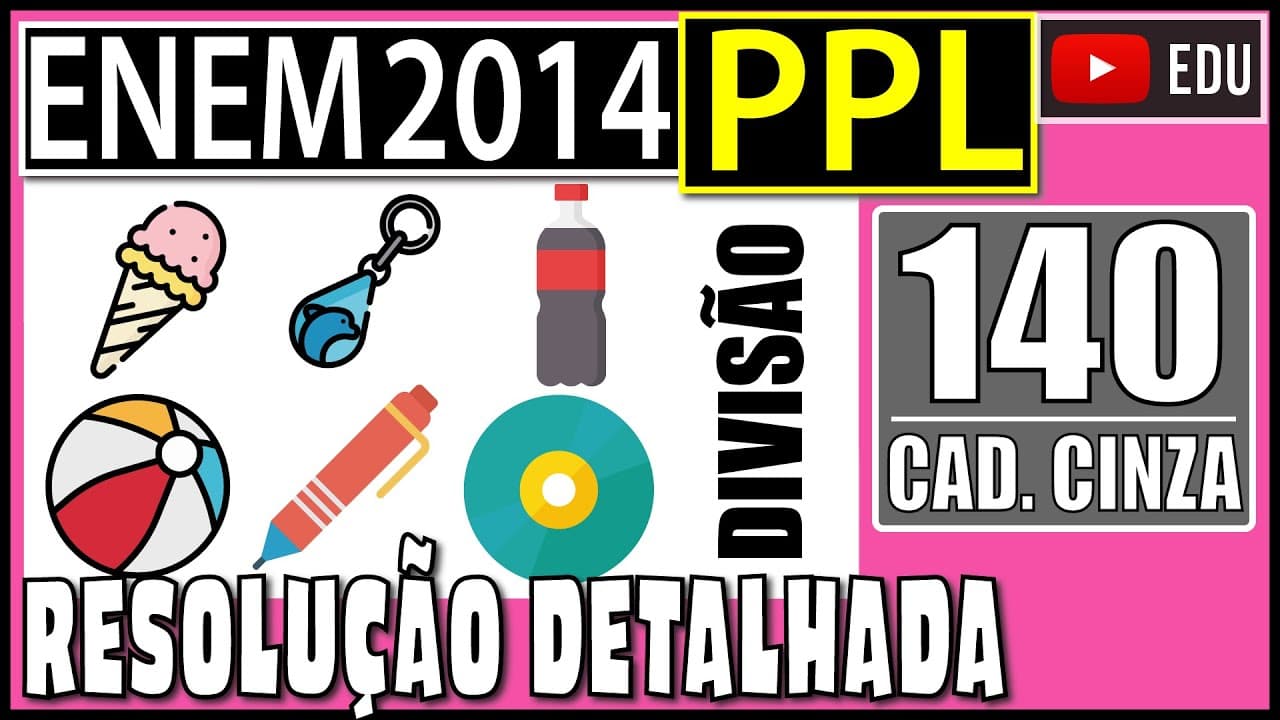 Thumbnail: [ENEM 2014 PPL] 140 📓 DIVISÃO Uma loja decide premiar seus clientes. Cada cliente receberá um dos