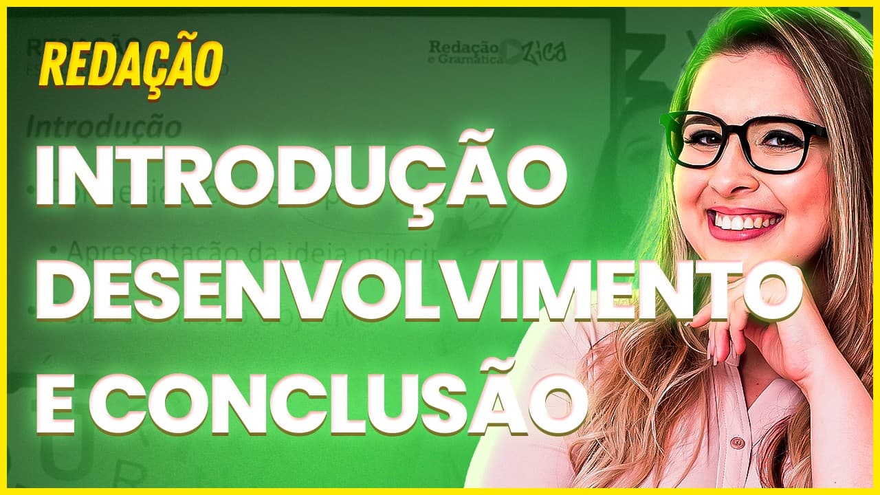 Thumbnail: QUAL É A ESTRUTURA DA REDAÇÃO? - Professora Pamba