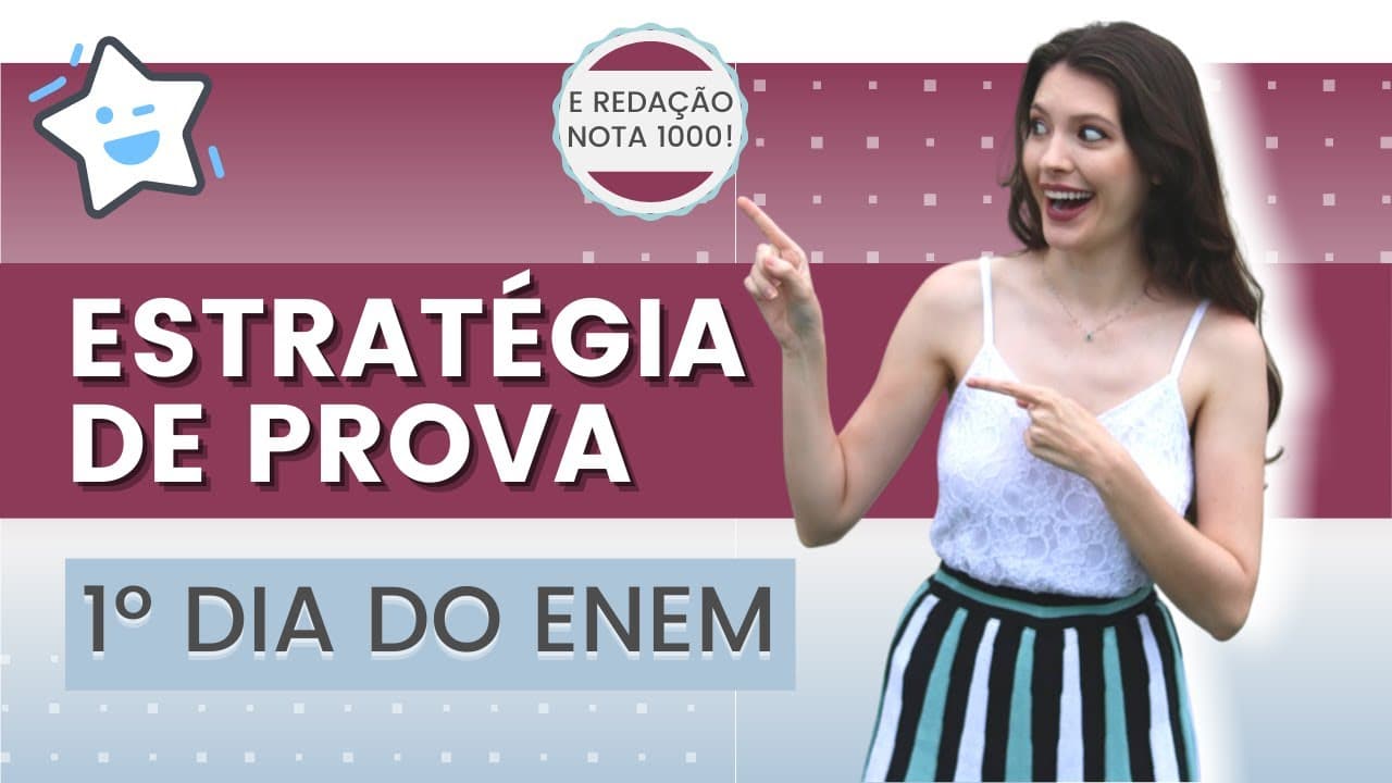 Thumbnail: 😱 Estratégia de prova para o Primeiro dia - Linguagens, Humanas e Redação | Sarah Schollmeier