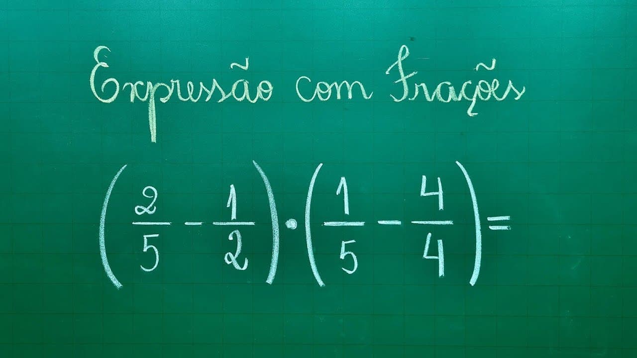 Thumbnail: FRAÇÃO - EXPRESSÃO COM FRAÇÕES - Professora Angela Matemática