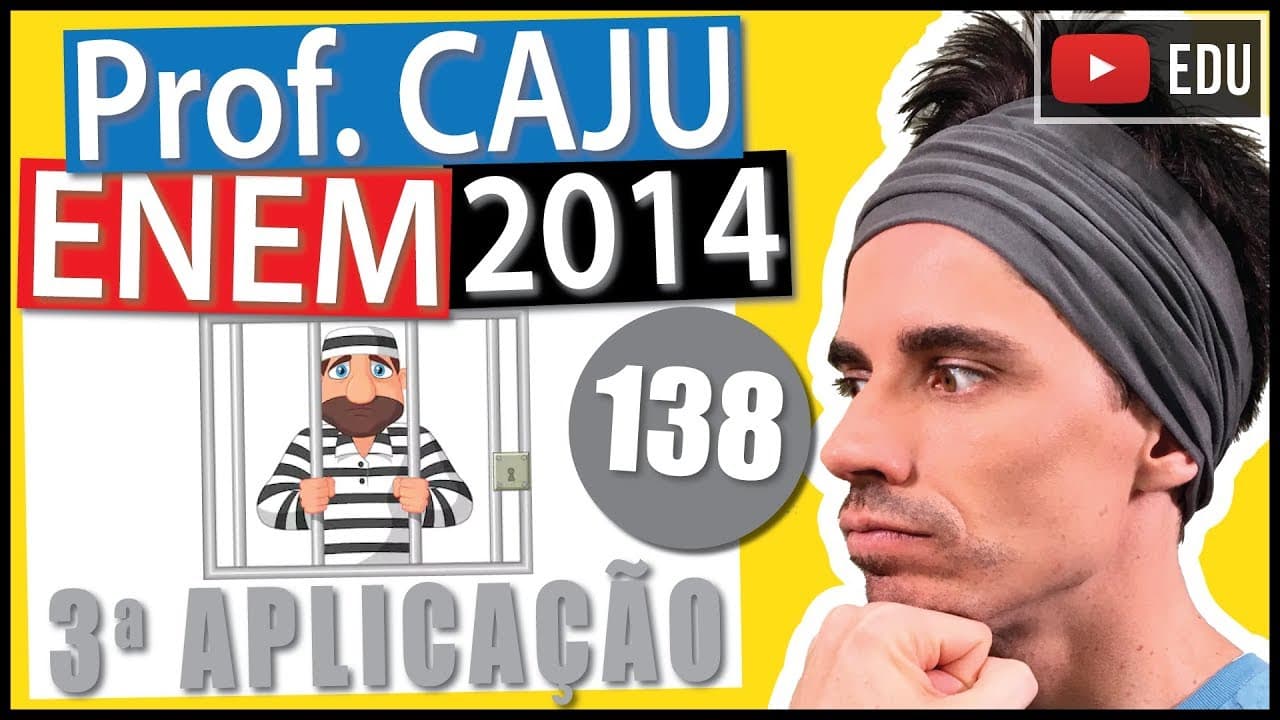 Thumbnail: [ENEM 2014 3Ap] 138 📓 REGRA DE TRÊS Uma pessoa, durante sua vida, cometeu crimes, sendo, por