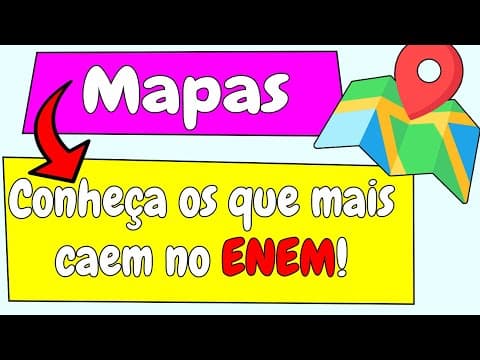 Thumbnail da aula: Estes são os  TIPOS DE MAPAS que mais caem no ENEM! (CARTOGRAFIA)