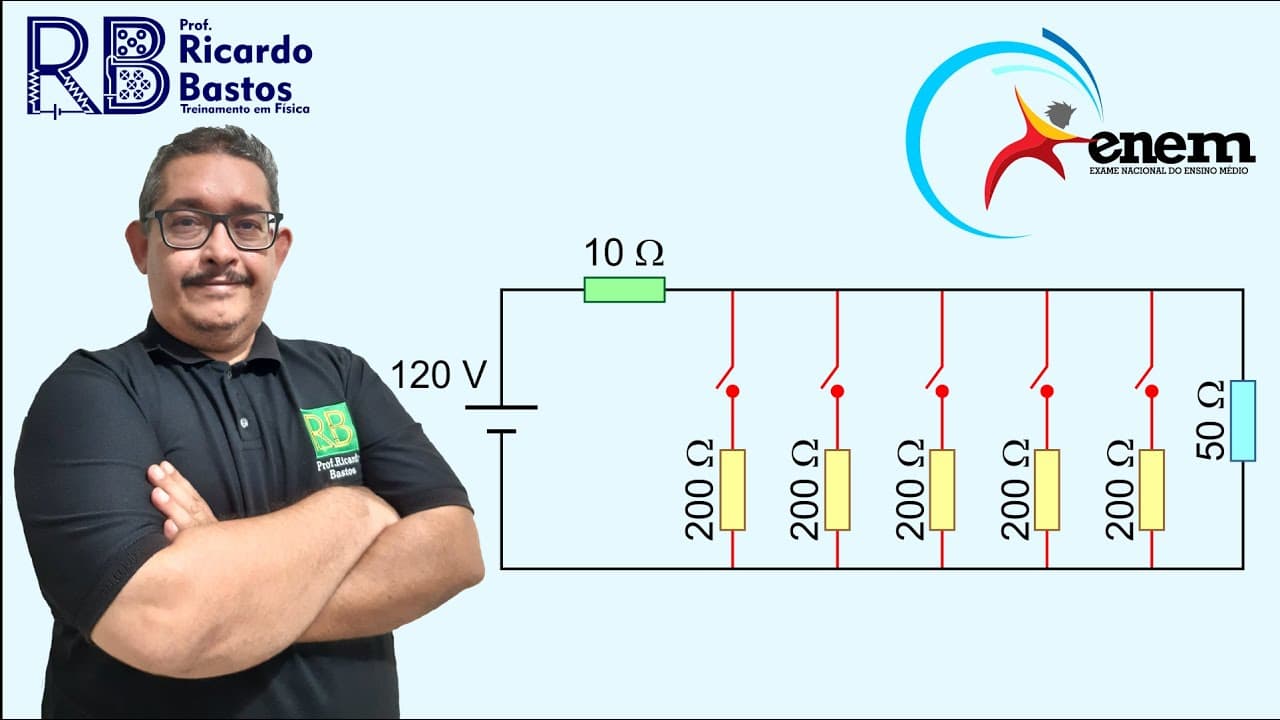 Thumbnail: Enem 2019 | Física | Uma casa tem um cabo elétrico mal dimensionado, de resistência igual a 10