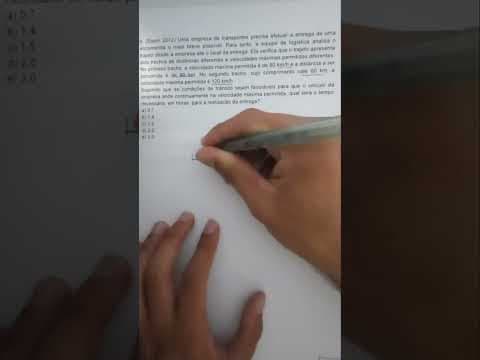 Thumbnail da aula: Resolução de uma questão de física do ENEM 2012