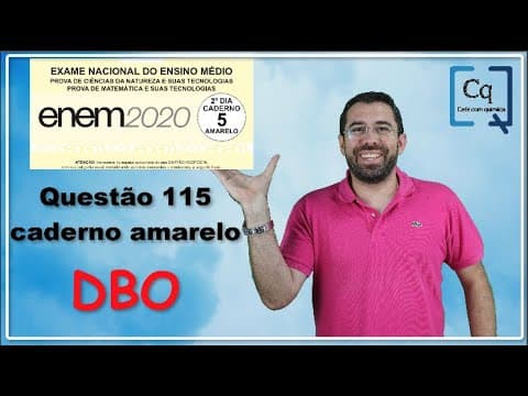 Thumbnail da aula: Resolução ENEM 2020 -  Química - questão 115 caderno amarelo