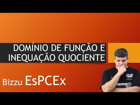 Thumbnail da aula: DETERMINAÇÃO DE DOMÍNIO E INEQUAÇÃO QUOCIENTE