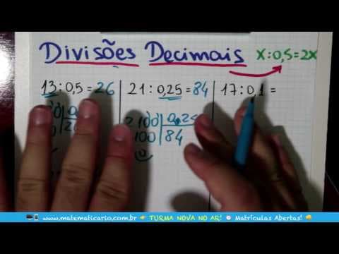 Thumbnail da aula: ⏱ DIVISÃO POR NÚMEROS DECIMAIS NOTÁVEIS TRANSFORMADA EM MULTIPLICAÇÃO 👉 Minuto Matemática