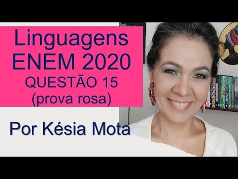 Thumbnail da aula: Questão 15 do ENEM 2020 (prova rosa)