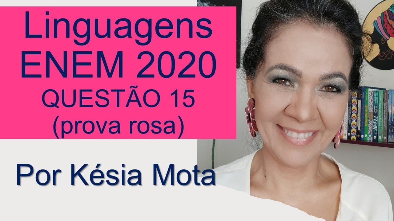 Thumbnail: Questão 15 do ENEM 2020 (prova rosa)