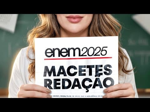 Thumbnail da aula: MACETES SECRETOS DE ARGUMENTAÇÃO PARA REDAÇÃO DO ENEM 2025