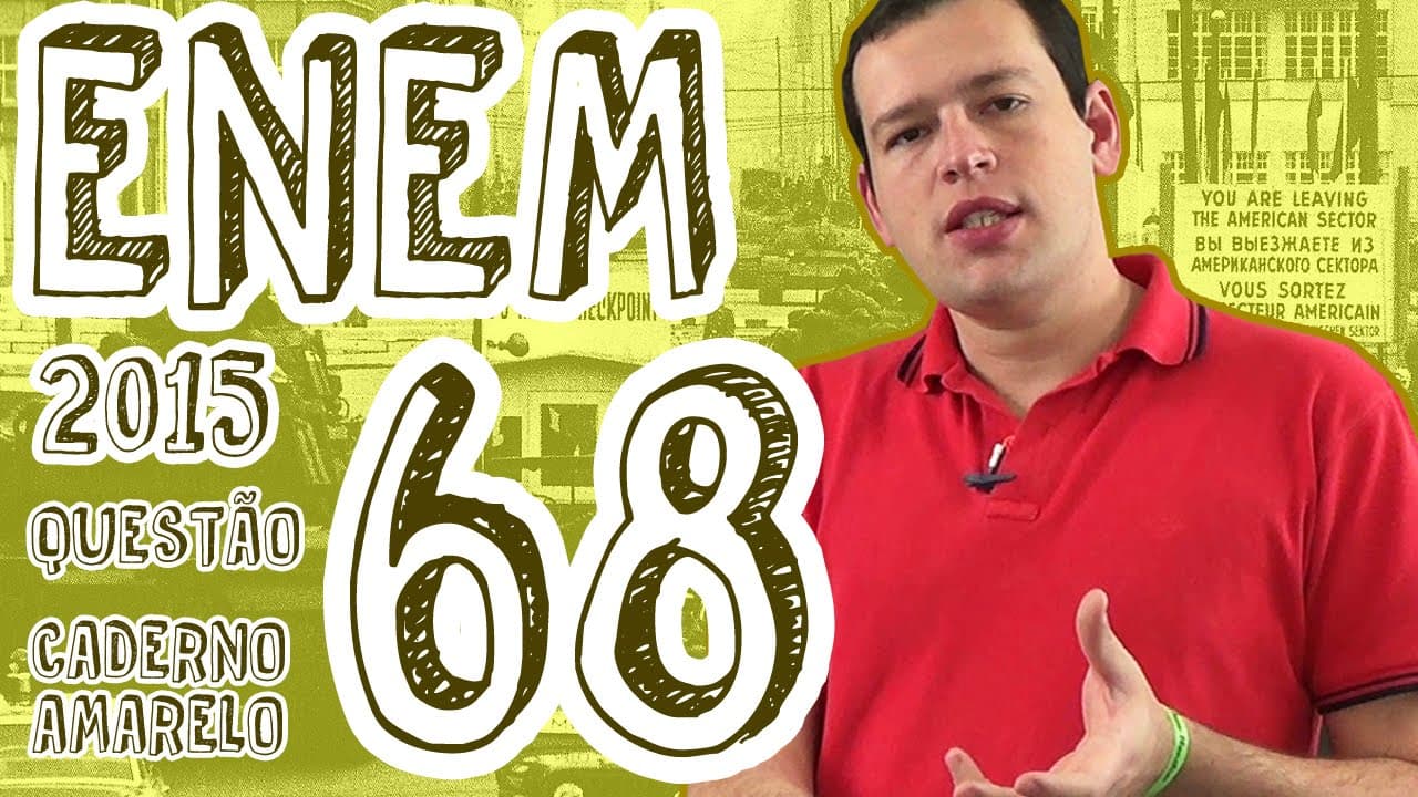 Thumbnail: ENEM 2015 - Questão 68 (Caderno Amarelo)