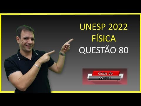 Thumbnail da aula: Unesp 2022 | Questão 80 | 1ª Fase | Resolução | Física | Um objeto linear AB é colocado