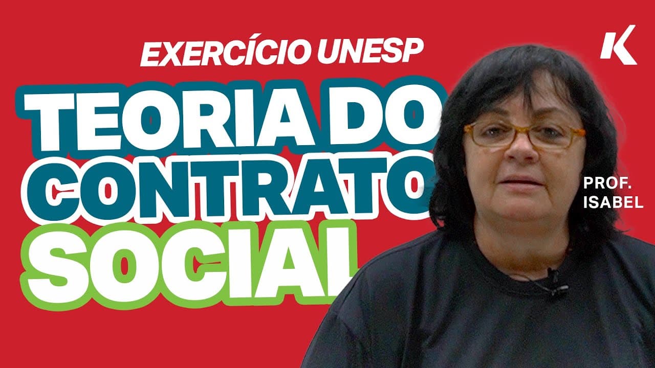 Thumbnail: QUESTÃO UNESP: Rousseau e o Conceito de Democracia | EXERCÍCIO | FILOSOFIA
