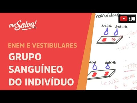 Thumbnail da aula: Me Salva! GEN16 - Genética - Procedimentos para saber o grupo sanguíneo do indivíduo