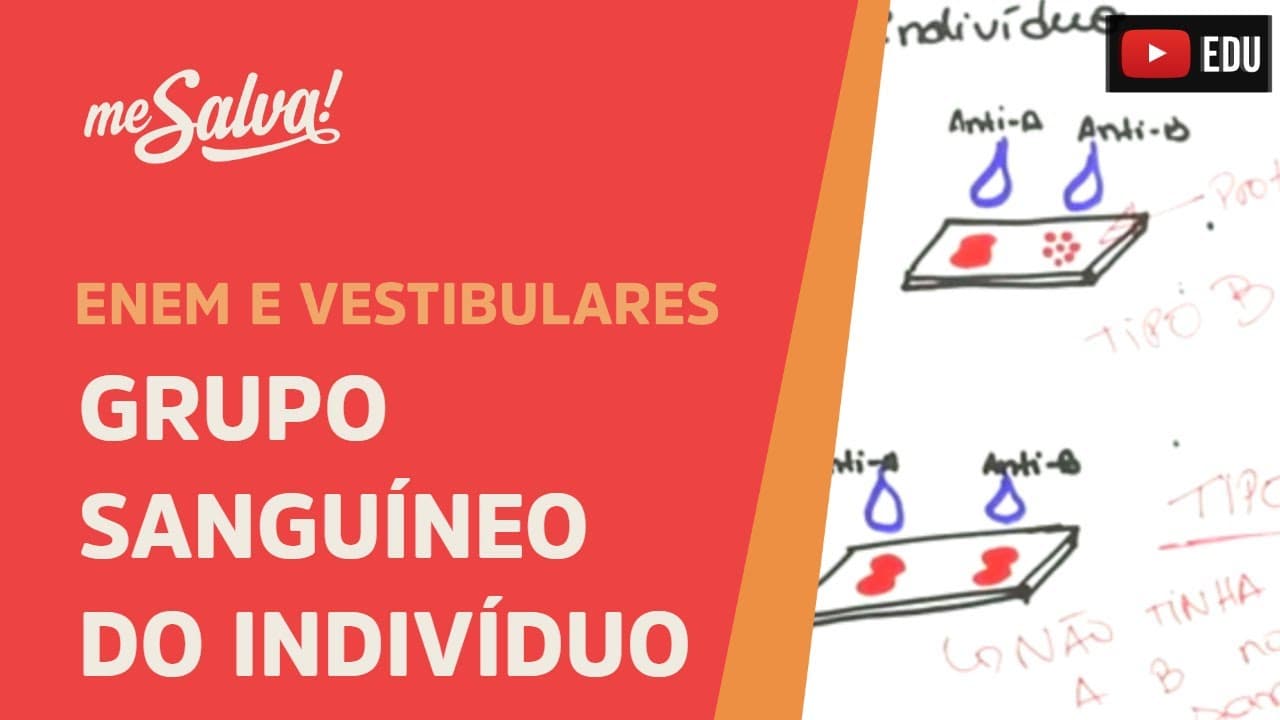 Thumbnail: Me Salva! GEN16 - Genética - Procedimentos para saber o grupo sanguíneo do indivíduo