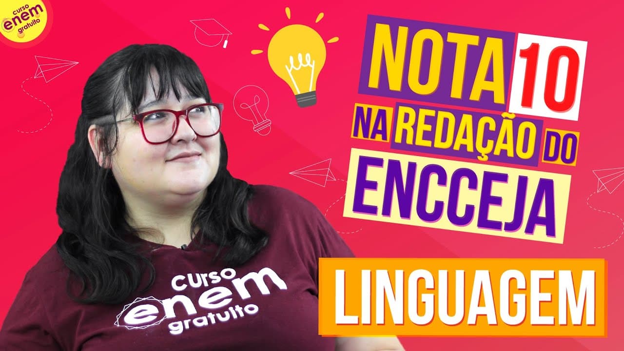 Thumbnail: NOTA 10 NA REDAÇÃO DO ENCCEJA: LINGUAGEM