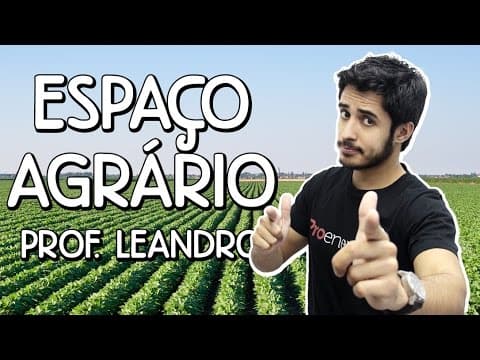 Thumbnail da aula: Espaço Agrário: Sistemas agrícolas | Geografia | Prof. Leandro Almeida