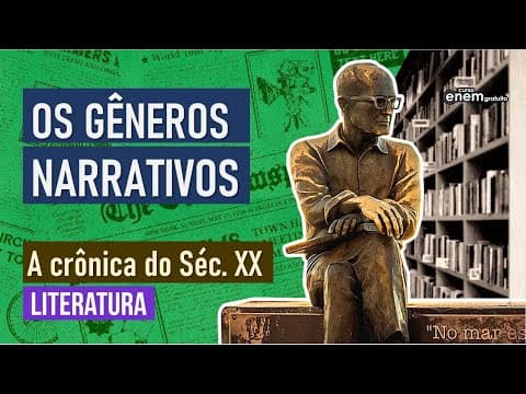 Thumbnail da aula: GÊNEROS NARRATIVOS: a crônica do século XX | Resumo de Literatura para o Enem | Camila Brambilla