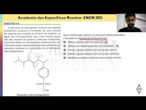 Thumbnail da aula: Resolução ENEM 2023 - Caderno Amarelo - Questão 112 - Gabarito E