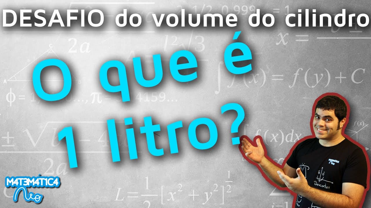 Thumbnail: O QUE É 1 LITRO? Desafio do Volume do Cilindro (Piscina)