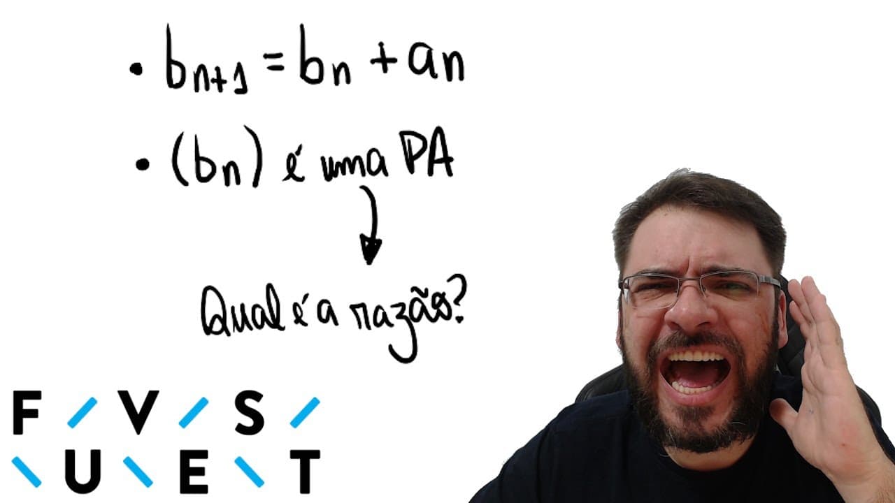 Thumbnail: FUVEST/2025 Seja (a(n)) uma progressão aritmética cujo primeiro termo é a(1) e a razão r, ambos