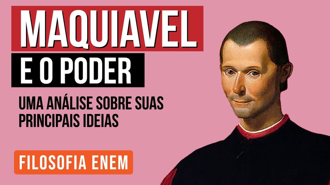 Thumbnail: NICOLAU MAQUIAVEL E O PODER: análise sobre suas principais ideias | Filosofia Enem | Prof. Ernani