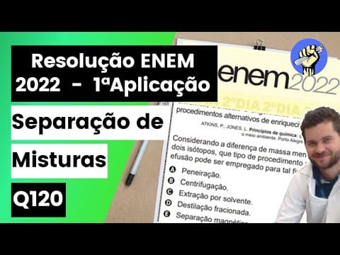 Thumbnail da aula: ✏️ O urânio é empregado como fonte de energia em reatores nucleares. Para tanto, o seu mineral deve