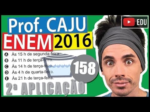 Thumbnail da aula: [ENEM 2016 2Ap] 158 📓 VAZÃO Um produtor de maracujá usa uma caixa-d'água, com volume V, para