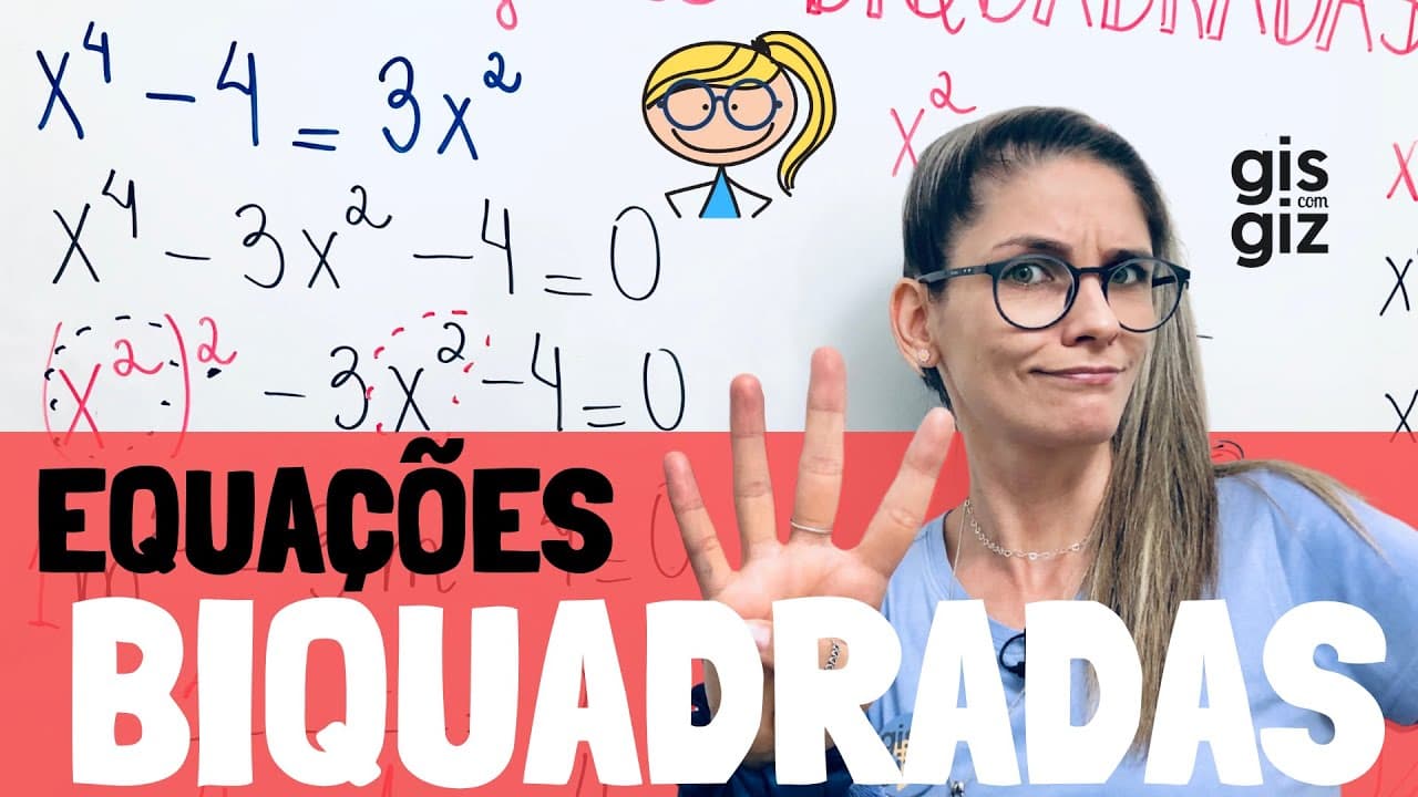 Thumbnail: EQUAÇÃO BIQUADRADA | EQUAÇÕES DO 2º GRAU | \Prof. Gis/