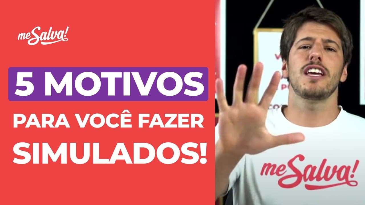 Thumbnail: EU PRECISO FAZER SIMULADOS? | Dicas de Estudos | Me Salva!