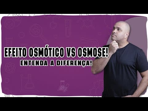 Thumbnail da aula: 💧 OSMOSE E EFEITO OSMÓTICO: Como a água se move e o que isso tem a ver com o soro,  peixe e alface?