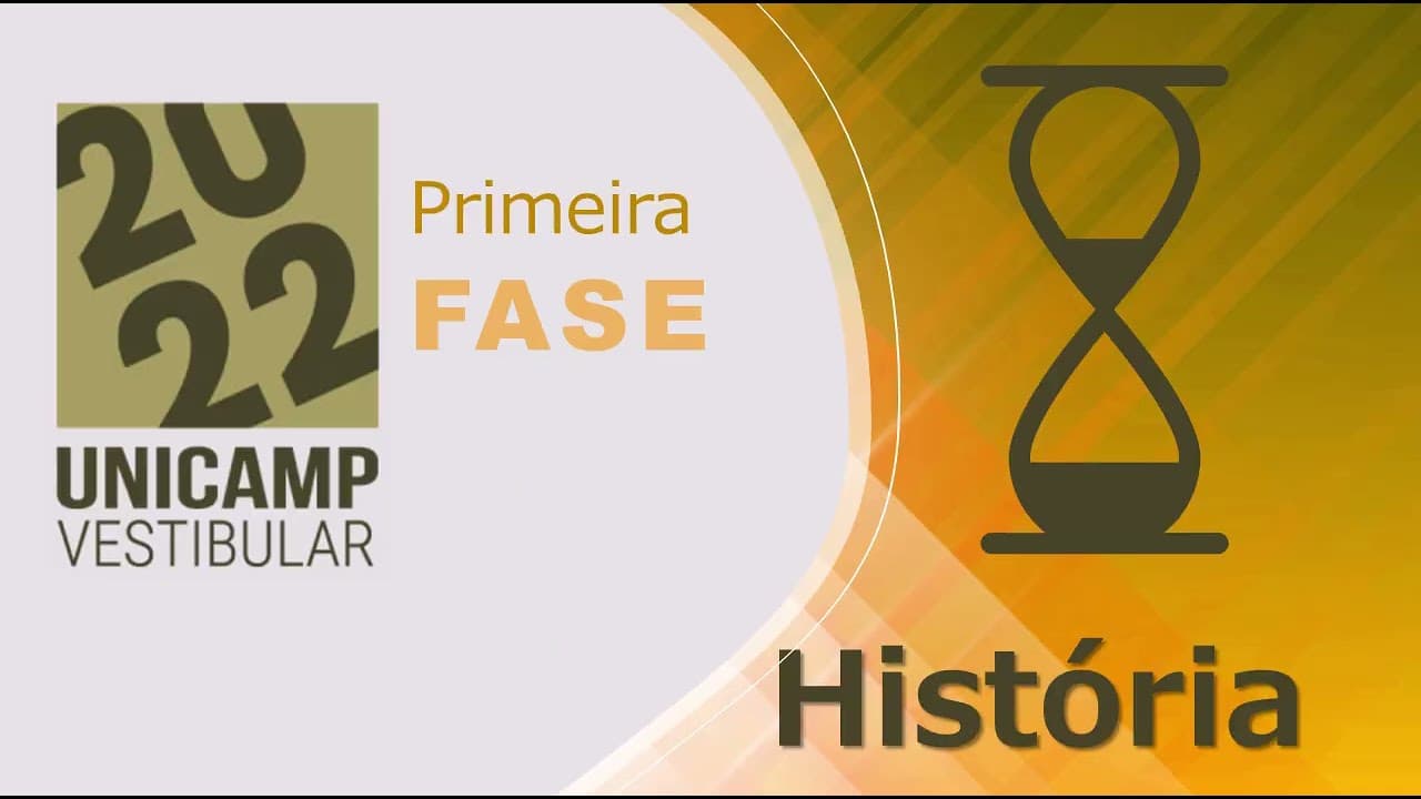 Thumbnail: resolução HISTÓRIA Unicamp- primeira fase 2022