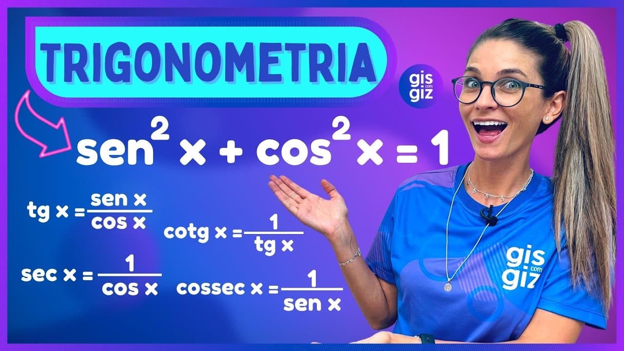 Thumbnail: RELAÇÃO FUNDAMENTAL DA TRIGONOMETRIA - DEMONSTRAÇÃO E EXERCÍCIOS