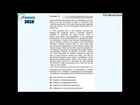 Thumbnail da aula: Enem 2010 PPL: compreensão de textos (literatura - Quincas Borba - Machado de Assis).