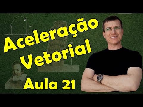Thumbnail da aula: Aceleração Vetorial - CINEMÁTICA - Aula 21 - Prof. Marcelo Boaro