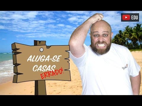 Thumbnail da aula: Português nas férias! Verbo "alugar" [Prof Noslen]