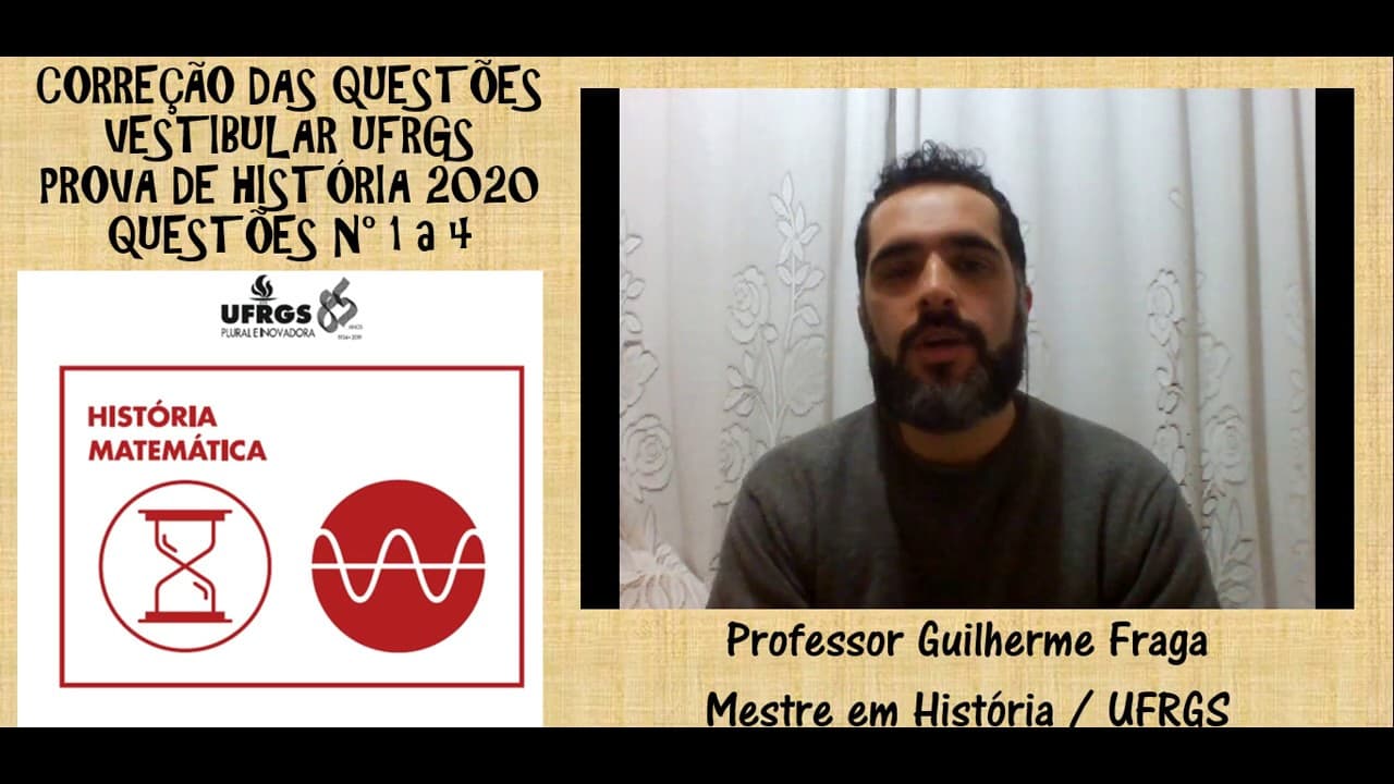 Thumbnail: Correção do Vestibular UFRGS 2020 - Questões 1 a 4 da Prova de História