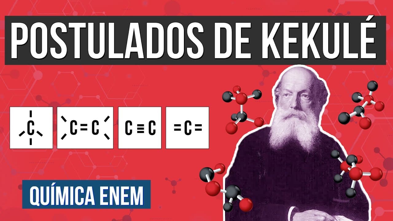 Thumbnail: POSTULADOS DE KEKULÉ | Resumo de Química para o Enem | Larissa Sousa Campos