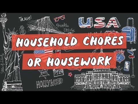 Thumbnail da aula: Household Chores or Housework - Brasil Escola