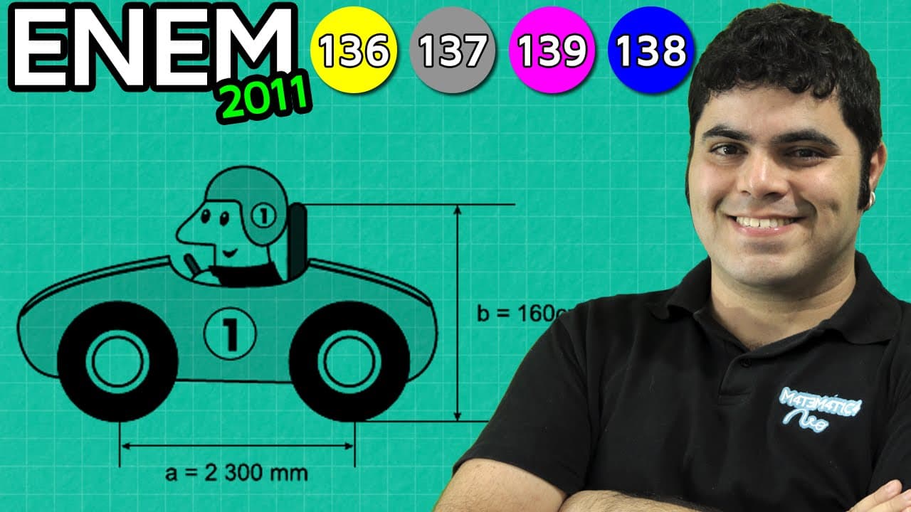 Thumbnail: ENEM 2011 Matemática #3 - Conversão de Centímetros e Milímetros para Metros