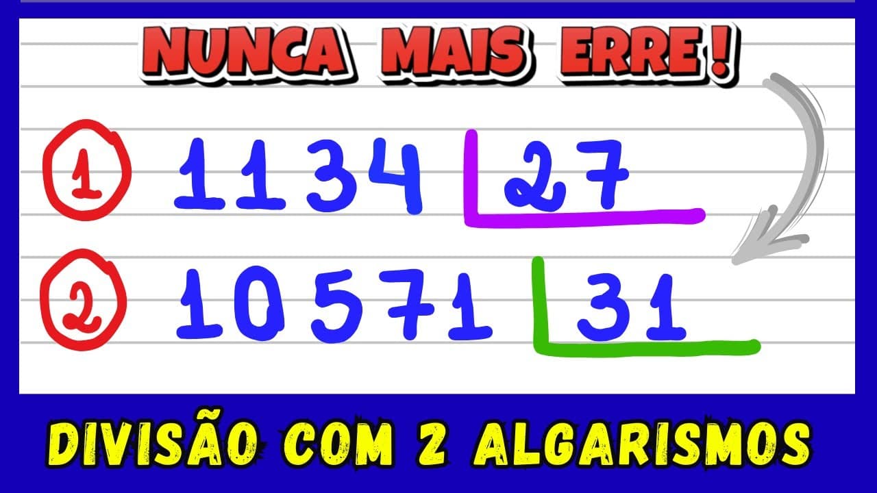 Thumbnail: DICA RÁPIDA DE DIVISÃO COM 2 NÚMEROS! APRENDA COMO FAZER DIVISÃO! Prof Michella Amorim