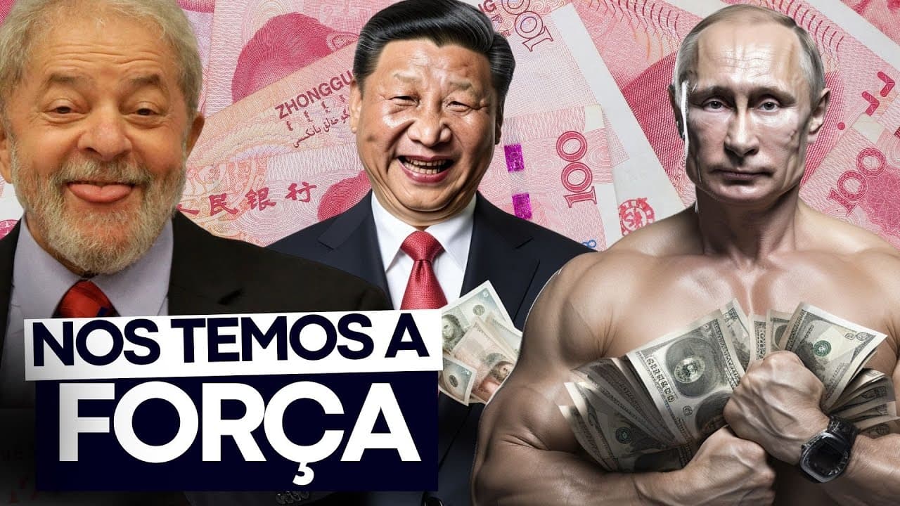 Thumbnail: BRICS decreta o FIM do DÓLAR | Todo mundo quer o BRICS | Geopolítica