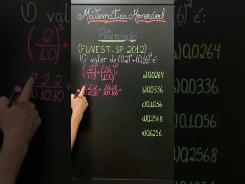Thumbnail da aula: Caiu na FUVEST (2012) | Potência e N° Decimal