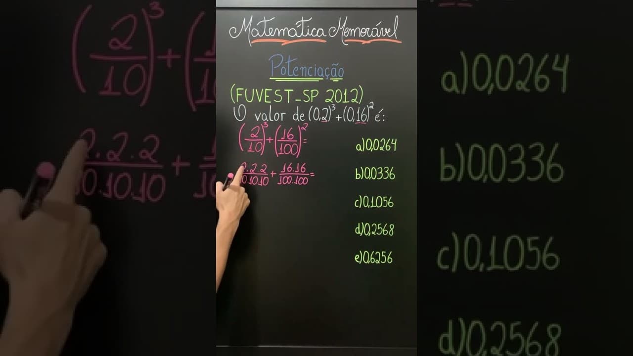 Thumbnail: Caiu na FUVEST (2012) | Potência e N° Decimal