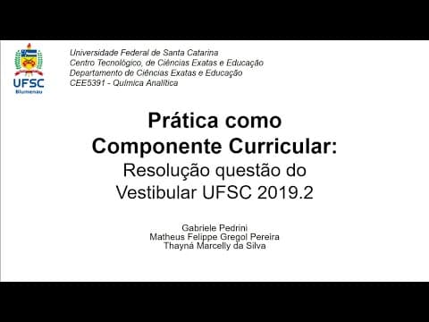 Thumbnail da aula: Química - Resolução questão vestibular UFSC 2019-2