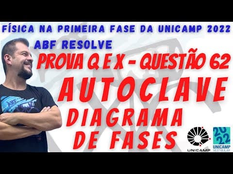 Thumbnail da aula: Unicamp 2022 - Questão 62 - Primeira Fase - Autoclave