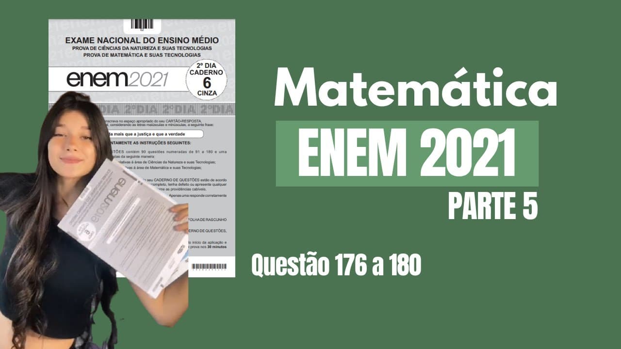 Thumbnail: ENEM 2021 - Questão 176 a 180 (Prova Cinza ⚪️) - PARTE 5