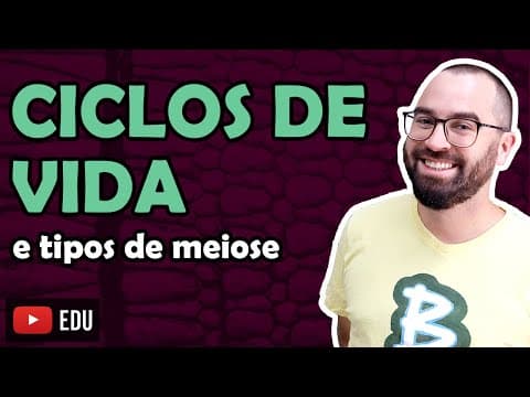 Thumbnail da aula: Ciclos de vida e tipos de meiose - Apêndice 01 - Módulo I: Biologia Celular | Prof. Gui
