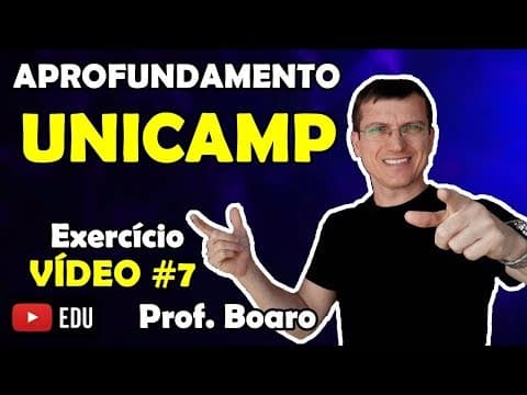 Thumbnail da aula: UNICAMP APROFUNDAMENTO - VELOCIDADE RELATIVA - EXERCÍCIO -  Prof  Marcelo Boaro   Vídeo # 7