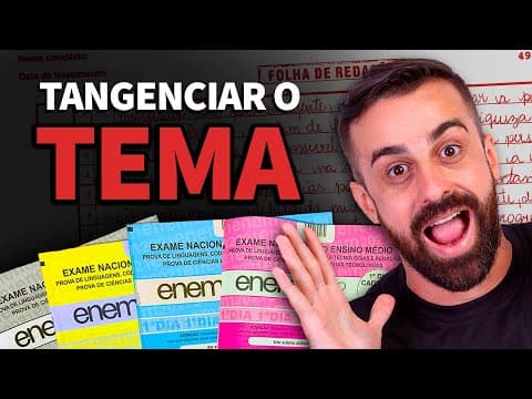 Thumbnail da aula: COMO NÃO TANGENCIAR O TEMA DA REDAÇÃO DO ENEM | ProEnem